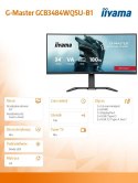 IIYAMA Monitor G-Master 34 cale GCB3484WQSU-B1,VA,UWQHD,180Hz, HDR400, 1500R, 21:9, 0.4ms, 500cd/m2, 2x5W, USB-c, PiP