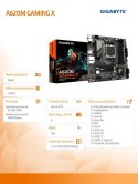 Gigabyte Płyta główna A620M GAMING X AM5 4DDR5 HDMI/DP M.2 mATX