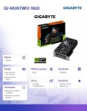 Gigabyte Karta graficzna GeForce RTX 5060 Ti WINDFORCE 16G 128BIT GDDR7 HDMI/3DP