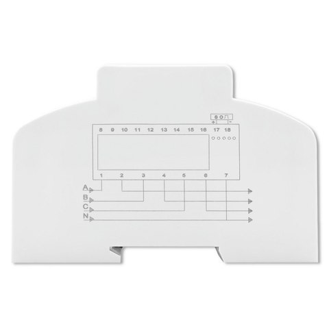 Qoltec Trójfazowy dwukierunkowy elektroniczny licznik | miernik zużycia energii na szynę DIN | 400V | 100A | LCD | 4P