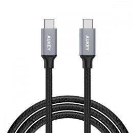 AUKEY CB-CD5 nylonowy kabel USB C - USB C | 1m | 5 Gbps | 5A | 60W PD | 20V