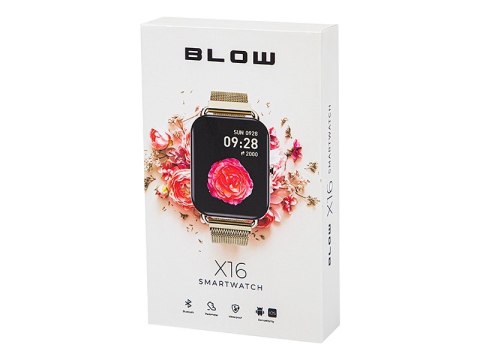 BLOW Smartwatch X16 Bluetooth różowy