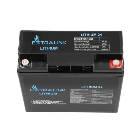 Extralink Akumulator LiFePO4 24AH 12.8V BMS EX.30424