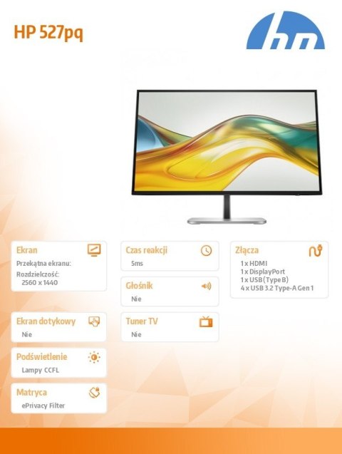 HP Inc. Monitor S5 Pro 527pq QHD 9D9S0UT#ABB