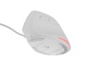 Natec Mysz wertykalna CRAKE 2 PRO 128000DPI optyczna biała