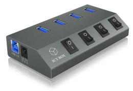 IcyBox IB-HUB1405C 4 portowy Hub USB 3.0