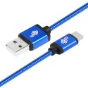 TB Kabel USB-USB C 1.5m niebieski sznurek