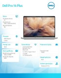 Dell Laptop Dell Pro 14 Plus PB14255/AMD Ryzen 7 PRO 250/16GB/512GB SSD Gen4 CL25/14.0 FHD+/Radeon 780M/FgrPr&SmtCd/FHD/IR Cam/Mic/WL