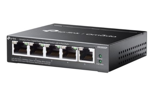 TP-LINK Przełącznik ES205GP Omada 5-Port Gigabit Easy 4-Port PoE+