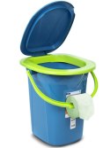 GreenBlue Toaleta turystyczna GB320BL morski-limonka