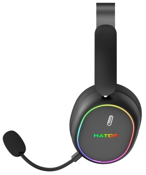 Słuchawki dla graczy Hator Phoenix 2 Wireless bezprzewodowe czarne
