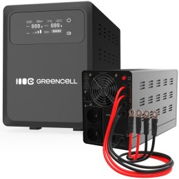 Green Cell Zasilacz awaryjny UPS AVR PowerCore 1200W/2000VA 24VDC