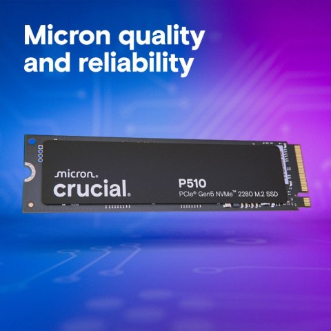 Crucial Dysk SSD P510 1TB M.2 NVMe Gen5 2280 11000/9500 MB/s