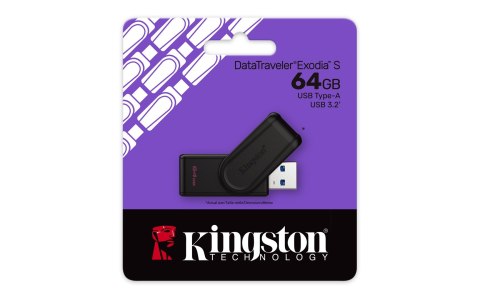 KINGSTON FLASH 64GB USB 3.2 Gen 1 DataTraveler Exodia S B+B