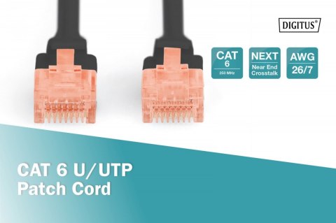 Digitus Patch cord U/UTP kat.6 PVC 5m czarny