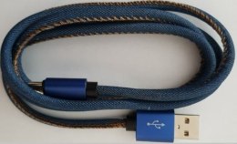 Gembird Kabel USB 8 pin premium jeans 2 m