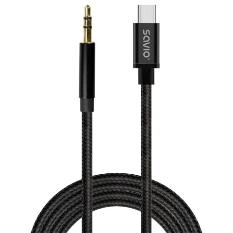 Savio Kabel USB-C do mini-Jack CL-187 1m