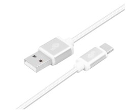 TB Kabel USB-USB C 2m srebrny sznurek
