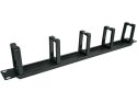 Alantec-Organizator kabli 1U 19" z przepustem szczotkowym, 5 plastikowych uchwytów