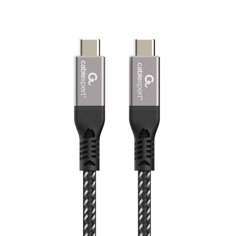 Kabel USB 4 typu C Power Delivery (PD) do ładowania i transmisji danych 1.5 m czarny Gembird