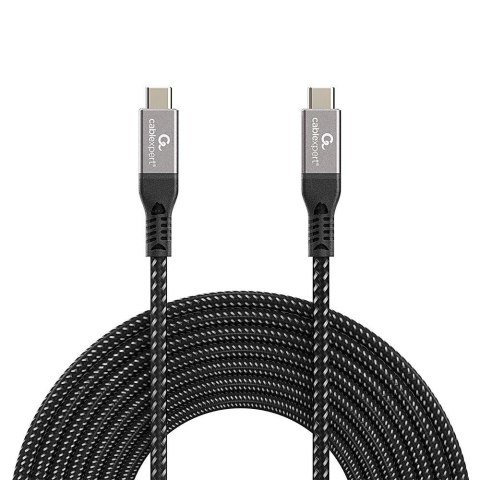 Kabel USB 4 typu C Power Delivery (PD) do ładowania i transmisji danych 1.5 m czarny Gembird