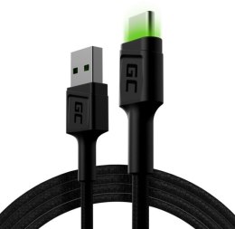 Green Cell Kabel GC Ray USB - USB-C 120 cm, podświetlenie LED