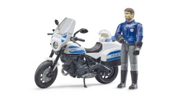 BRUDER Scrambler Ducati Motocykl z policjantem