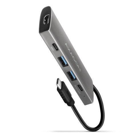 AXAGON HMC-5G21 Wieloportowy hub USB 5in1, 10Gbps, 2x USB-A + 2x USB-C + HDMI 4K/30Hz, PD 60W, 13cm USB-C kabel
