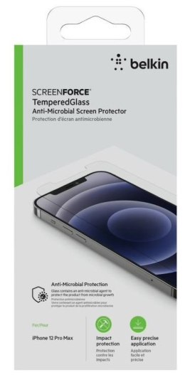 Belkin Szkło ochronne ScreenForce TemperedGlass iPhone 12 Pro Max