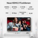 Unitek Kabel HDMI M/M 2m; v2.1; 8K; 120Hz; UHD; C138W