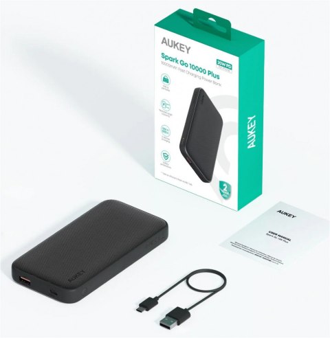 AUKEY PB-Y46P PowerBank 10000mAh 20W 2xUSB kabel USB-C