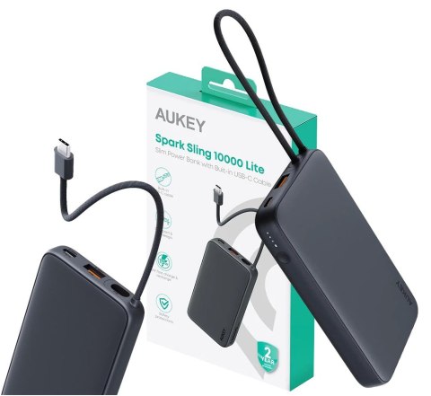 AUKEY PB-Y53P PowerBank 10000mAh 22.5W 4xUSB kabel USB-C