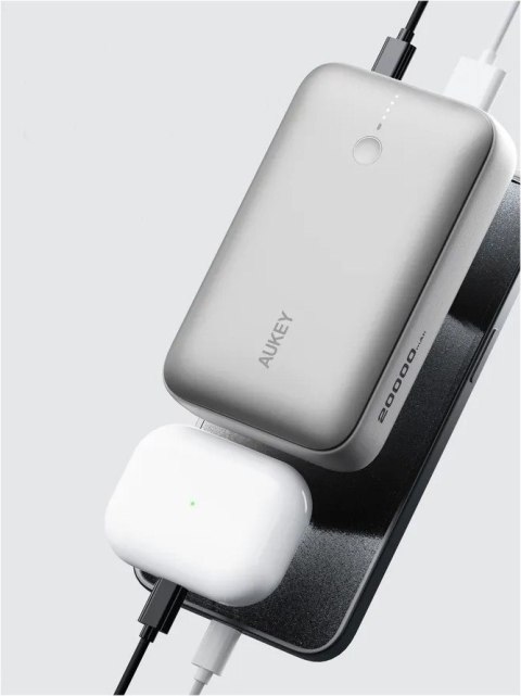AUKEY PB-Y57 White Mini PowerBank 20000mAh 22.5W 2xUSB PD 3.0 QC 3.0 LED