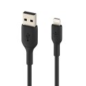 Belkin PVC USB-A to Lig htning 1m Black