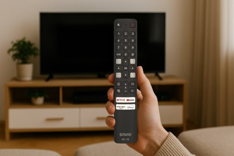 SAVIO PILOT UNIWERSALNY DO TV /ZAMIENNIK DO TV TCL - SMART TV RC-15