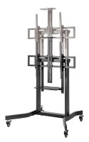 GEMBIRD STOJAK POD TELEWIZOR REGULACJĄ WYSOKOŚCI MOBILNY, NA KÓŁKACH, 55"-100"