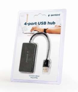 Gembird HUB 4 portowy USB czarny