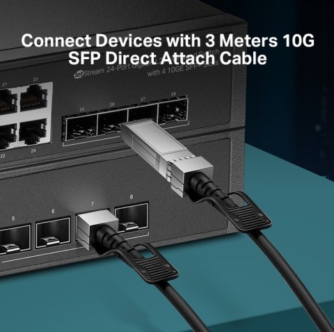 TP-LINK Przewód SM5220-3M Omada 3M Direct Attach SFP+ 10G