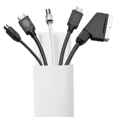 Maclean Listwa maskująca MC-814 W aluminiowa, Biała