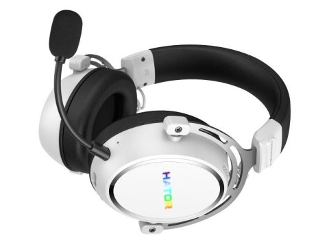 Słuchawki dla graczy Hator HYPERGANG 3 Wireless bezprzewodowe białe