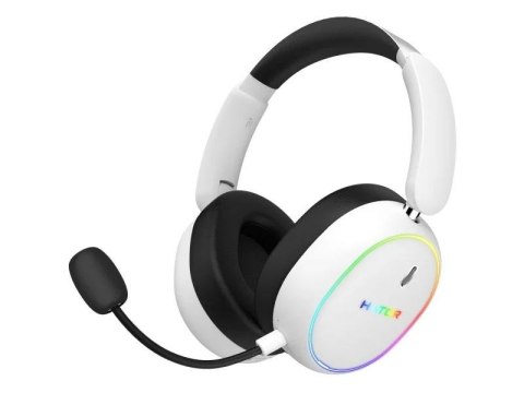 Słuchawki dla graczy Hator Phoenix 2 Wireless bezprzewodowe białe