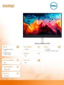 Dell Monitor S3225QC 31.5 cala 4K (3840x2160)/16:9/HDMI/2xUSB-C/Speakers/3Y