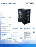 OPTIMUS Komputer E-Sport GB760T-CR17 i7-14700F/32GB/2TB/RTX 5070 OC 12GB/W11H