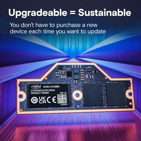 Crucial Pamięć do notebooka DDR5 LPCAMM2 64GB/7500 LPDDR5X