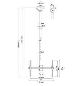 Neomounts Uchwyt do monitora/TV CL35-440BL16L 37-70 cali 50kg