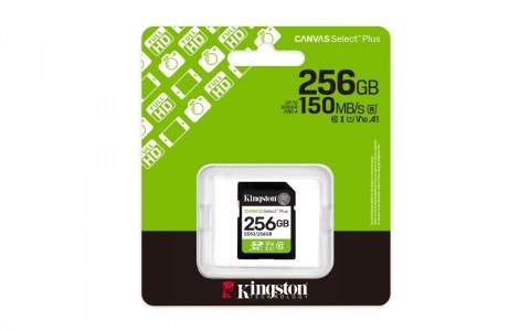 Kingston Karta pamięci SD 256GB Canvas Select Plus Gen3 150MB/s