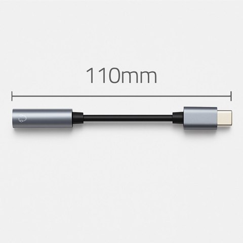 Qoltec Adapter USB-C | Jack 3.5mm | 10 cm