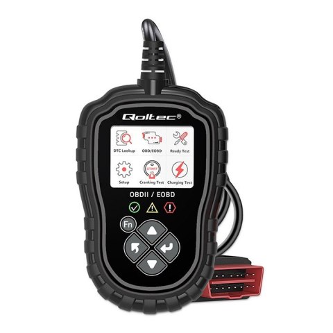 Qoltec Cyfrowy Tester diagnostyczny ProLine | OBDII EOBD | 8V-25V | DualSystem