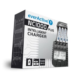 EverActive Ładowarka procesorowa NC-1000 PLUS do akumulatorków AA/AAA