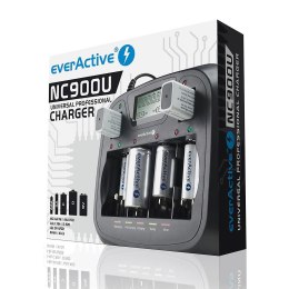 EverActive Ładowarka procesorowa NC-900U Uniwersalna, ładująca nietypowe konfiguracje akumulatorów